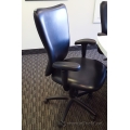 Black Leather High Back Adjustable Meeting Chair